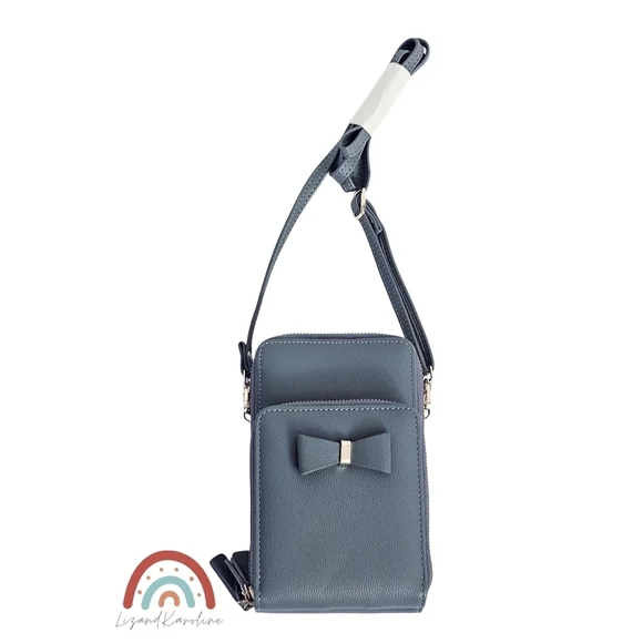 Faux Leather Phone Crossbody Wallet Small Bag - Picture 3 of 15